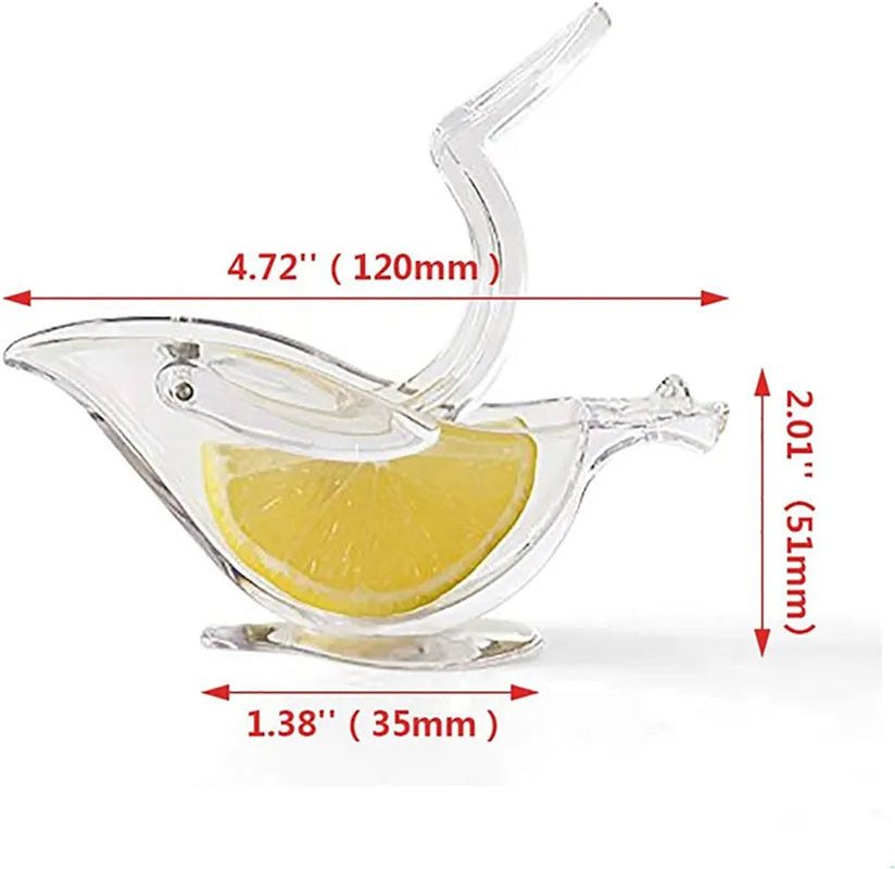 Boat Shape Acrylic Manual Lemon Slice Squeezer