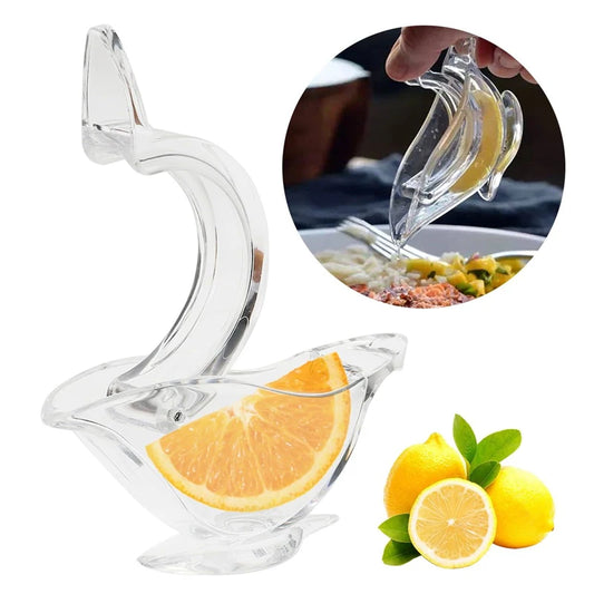 Boat Shape Acrylic Manual Lemon Slice Squeezer