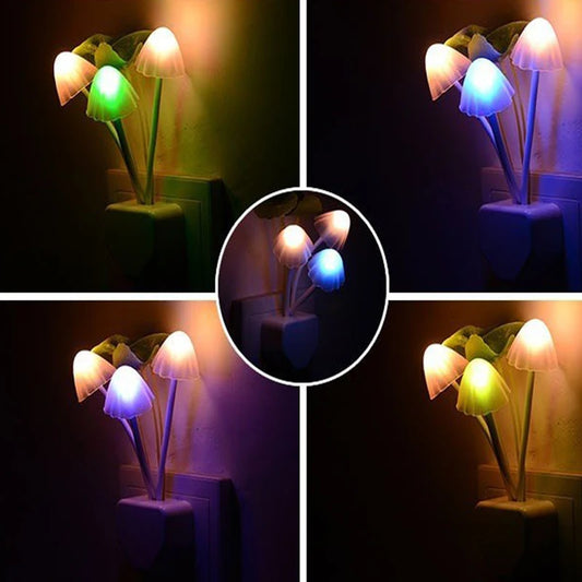 Mushroom Night Light Dusk To Dawn Sensor LED