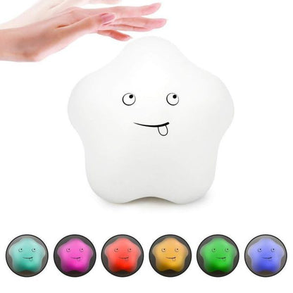 Rechargeable Silicone Star Shape Pat Touch Light